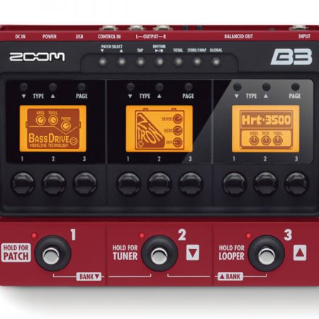 ZOOM B3电贝司综合效果器 贝司音箱模拟LOOP USB 中文说明