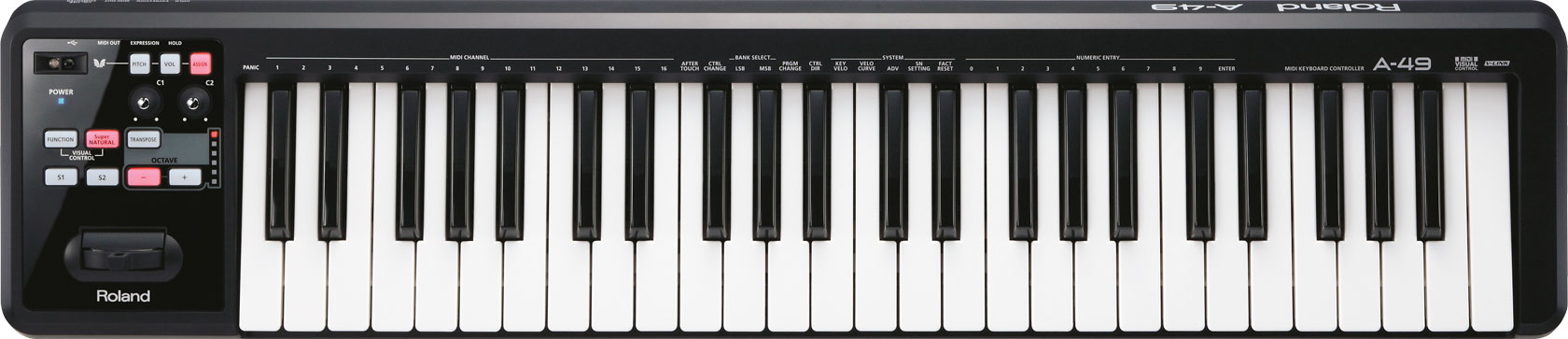 罗兰 Roland A-49 A49 MIDI键盘控制器