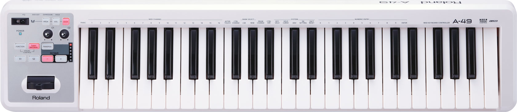 罗兰 Roland A-49 A49 MIDI键盘控制器