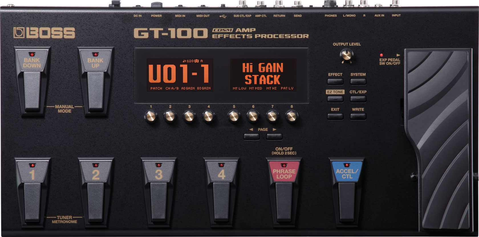 包邮 正品 BOSS GT100 电吉他综合效果器