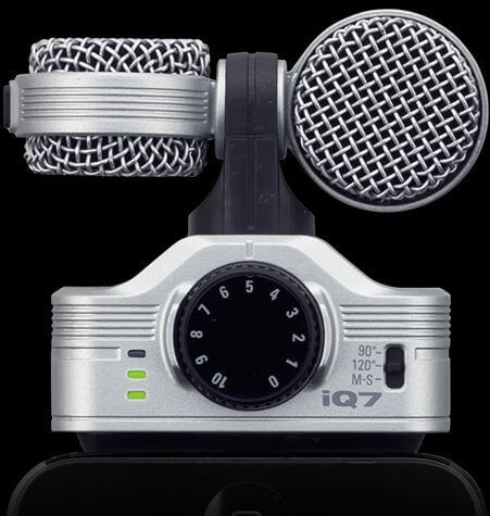 ZOOM IQ7 手机唱吧K歌 苹果录音麦克风 iphone ipad话筒